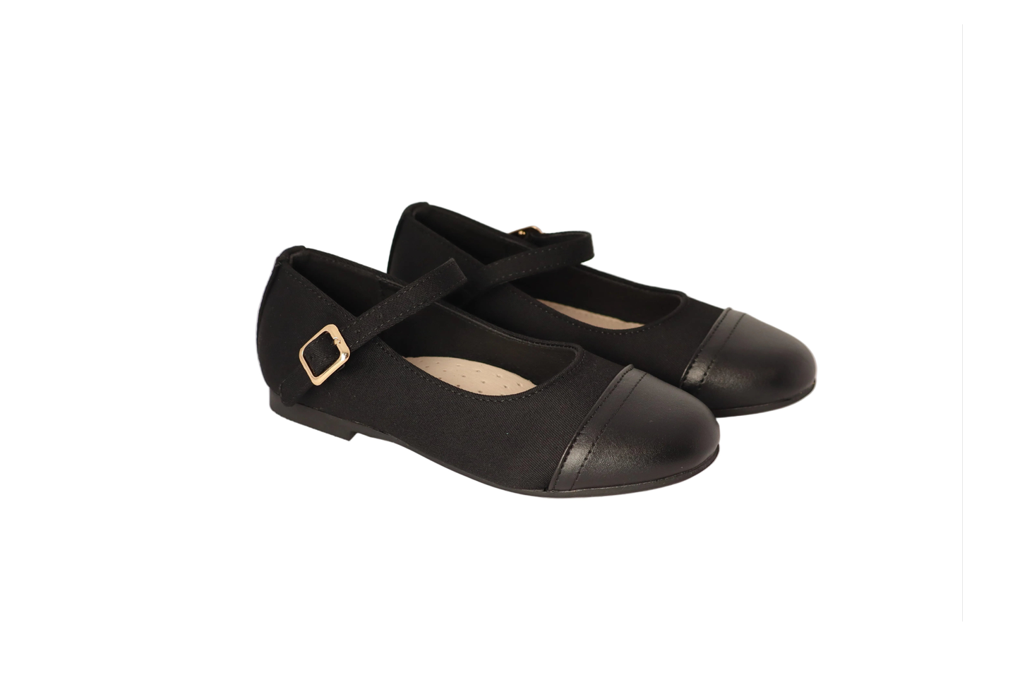 Cap Toe Mary Jane-Black