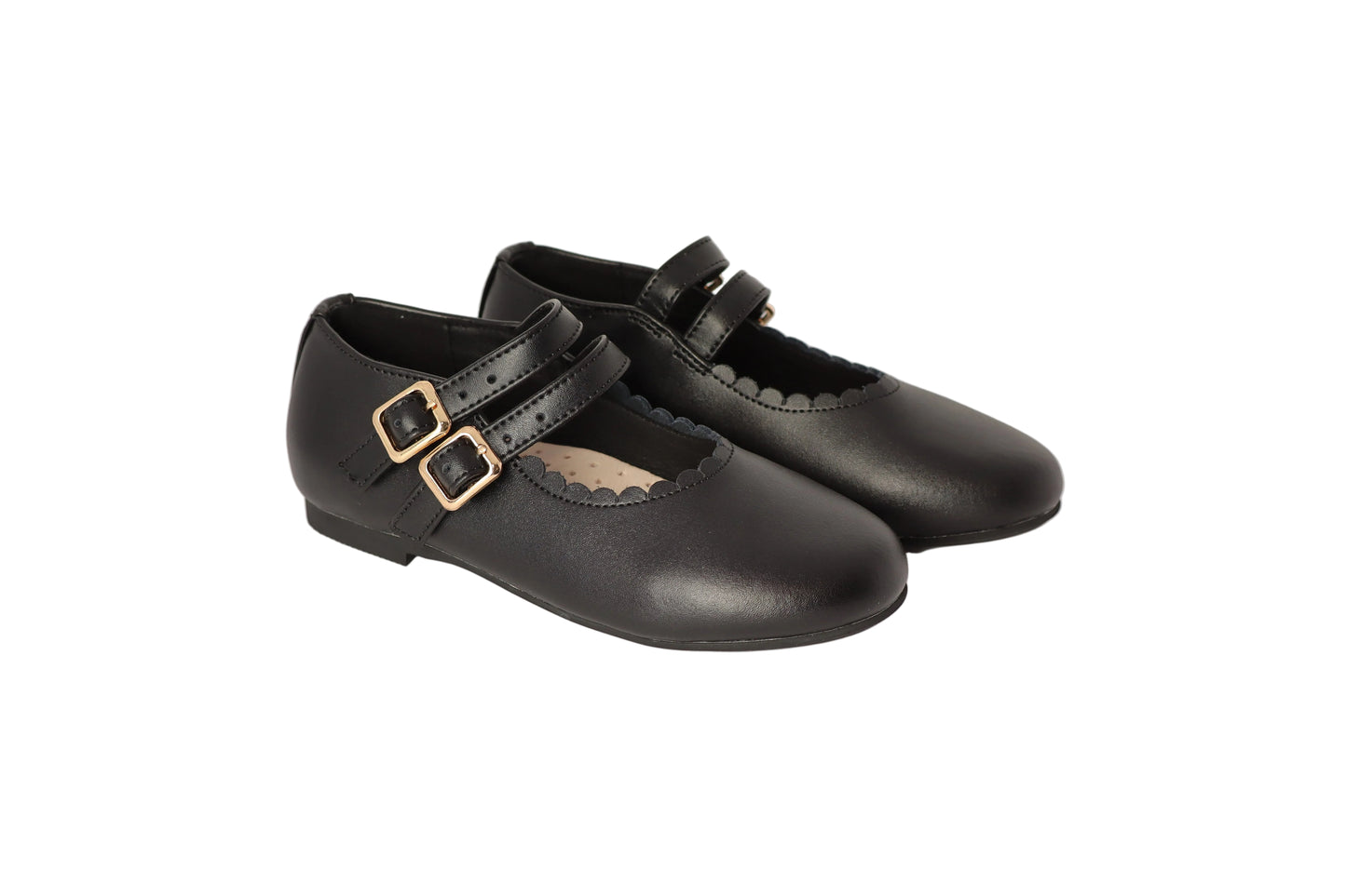 Double Strap Scallop Mary Jane