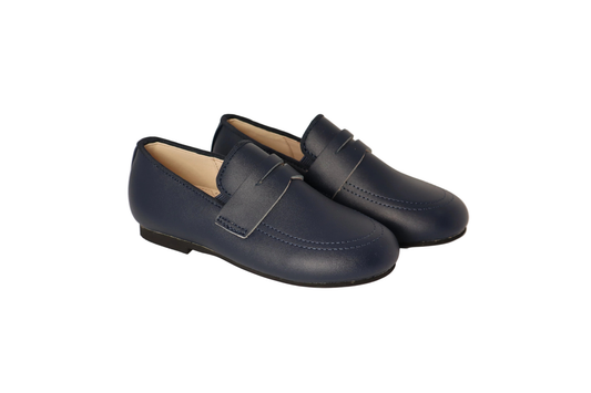 Boys Penny Loafer- Navy