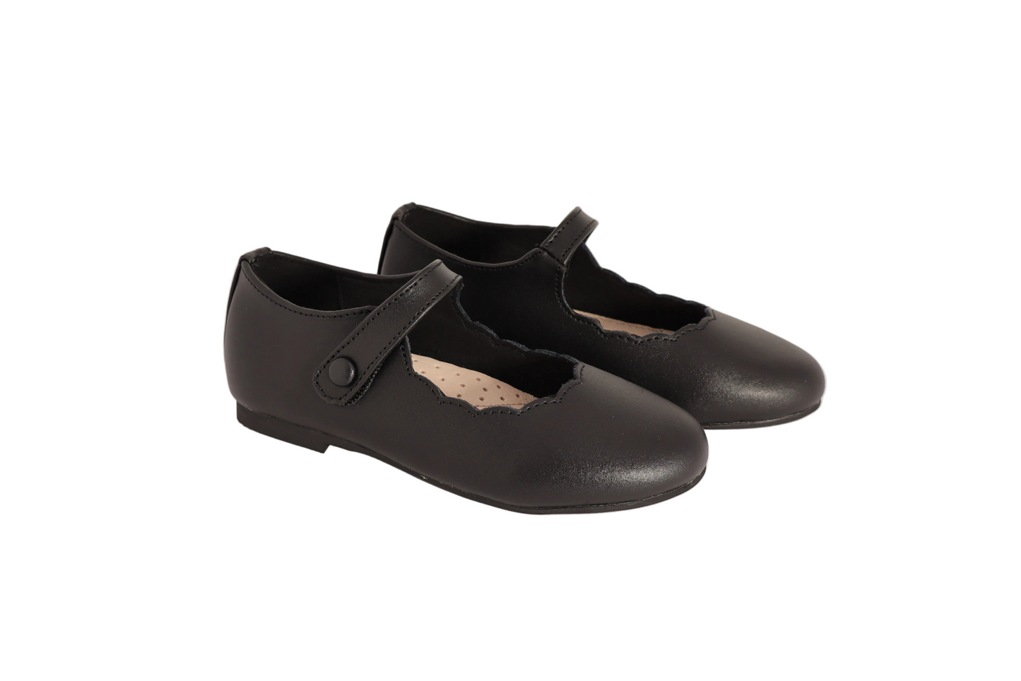 Scallop Mary Jane-Black